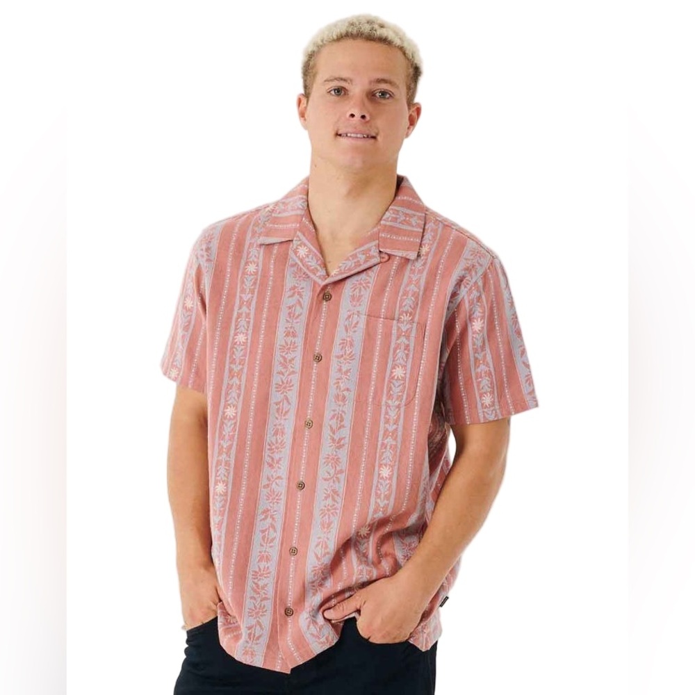Rip Curl Mens Topanga Short Sleeve Button Up Shirt